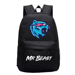 Mr besta relâmpago gato escola mochila meninos meninas saco de escola estudantes mochila diária adolescentes viagem bolsa para portátil mr besta - Image 6