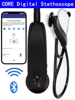 Estetoscópio eletrônico médico bluetooth digital, sem fio, inteligente, pode ser conectado ao médico profissional, novo - Image 3