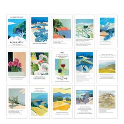 Retro Art Pintura Postais, Mensagem Lettercard, Desejo Postal Card, Cartão, Van Gogh Monet, Picasso Arte Presente, 15 folhas por lote - Image 3