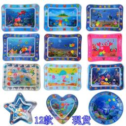 Esteira de jogo sensorial água inflável, Pet Playmat com peixe mar oceano tema, Brinquedo espessado para gato e cachorro - Image 1