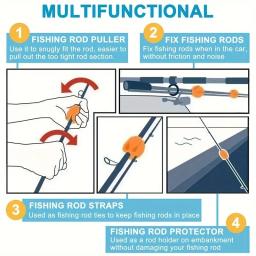 2 pçs haste bola retenção clipe titular protetor dispositivo de armazenamento equipamentos de pesca ferramentas de pesca acessórios de pesca - Image 3