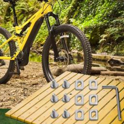 Kits de parafuso para grampos de bicicleta SPD, Repair Tool com chave, arruelas de estrada, acessórios de ciclismo, 6pcs, 6x M5 - Image 5