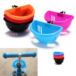 Cesta de bicicleta plástica para crianças, Scooter Handle Bar, saco de bicicleta, adequado para scooter ou bicicleta infantil, 1pc - Image 1
