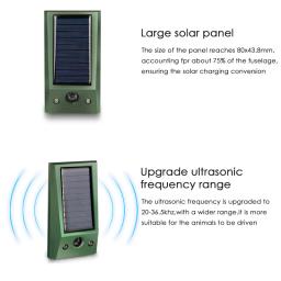 Ultrasonic Electric Bird Repeller, Defesa Solar, Repelente Infravermelho, Rato, Pombo, Assustador, Rato, Gato, Cão, Águia, Anti Birds - Image 4
