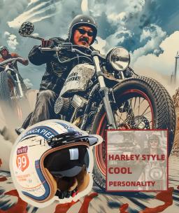 Capacete de motocicleta para homens e mulheres, KT67, 3/4, retro, scooter elétrico, equitação ao ar livre, verão, novo, 2022 - Image 1