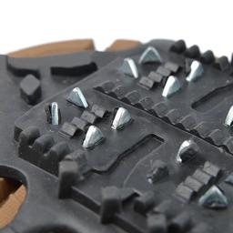 24 studs anti-skid escalada neve gelo pinça sapatos spikes grampos apertos crampons - Image 4