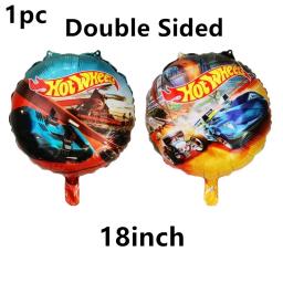 Balões De Látex Hot Wheels para Decorações De Festa, Carro De Corrida, Banners De Feliz Aniversário, Toppers De Bolo, Talheres Descartáveis, Brinquedo Dos Meninos - Image 5