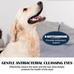 Yegbong-pet colírio para gatos e cães, remover marcas de lágrimas, aliviar a coceira nos olhos, limpar facilmente, facial - Image 3