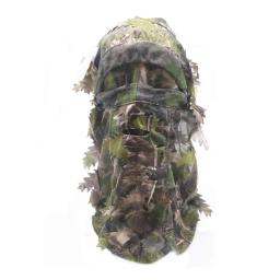 Ghillie chapéu de camuflagem, frondoso, 3d, máscara facial completa, boné tático, peru camo, acessórios de caça - Image 3