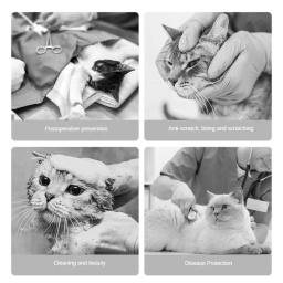 Colar de cone ajustável para animais, Após a cirurgia, Evitar arranhões e prevenção de vazamentos, Anti-mordida, Gatos - Image 2