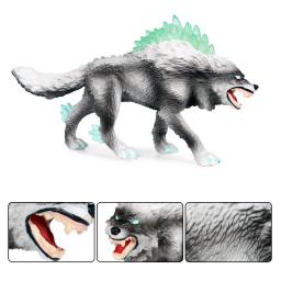Figura de ação lobo selvagem para crianças, figuras animais, brinquedos educativos, presente para o bebê, coleção pvc - Image 5