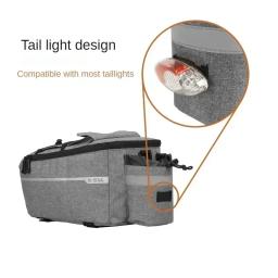 13l saco de transporte da bicicleta cesta traseira à prova dwaterproof água pannier tronco sacos rack traseiro saco assento ciclismo bagagem bolsa ombro - Image 4