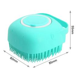 Escova de banho macia para Pet, Pente De Massagem De Gato, Cabelos Flutuantes, Shampoo De Cachorro, Lavagem De Suprimentos - Image 2