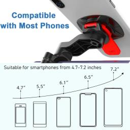 Suporte de telefone amortecedor para motocicleta e bicicleta, suporte móvel, auto bloqueio, anti-shake, guidão de bicicleta de montanha, Stem Hold - Image 4