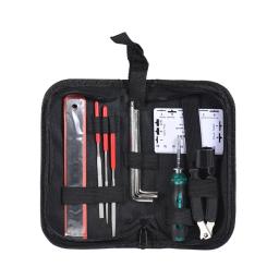 Profissional Guitar Care Tool Kit, Reparação Manutenção Tech Set para baixo elétrico acústico, Kit de ferramentas, 4 tipos - Image 3