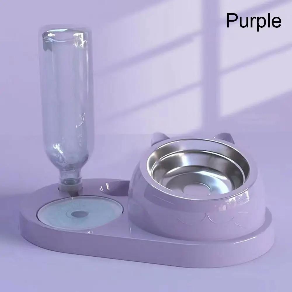 Pet Food Container com Waterer, 2 em 1 Alimentador, Tigela De Gato, Dispensador De Água, Armazenamento Automático De Água, Tigela De Comida De Cachorro - Image 1