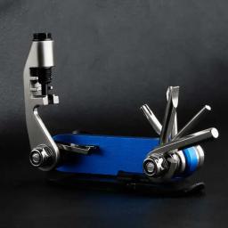 Kit de ferramentas multifuncional 14 em 1 para reparo de bicicletas, conjunto de ferramentas de manutenção de liga de aço, chave de fenda cruzada, cortador de corrente - Image 3