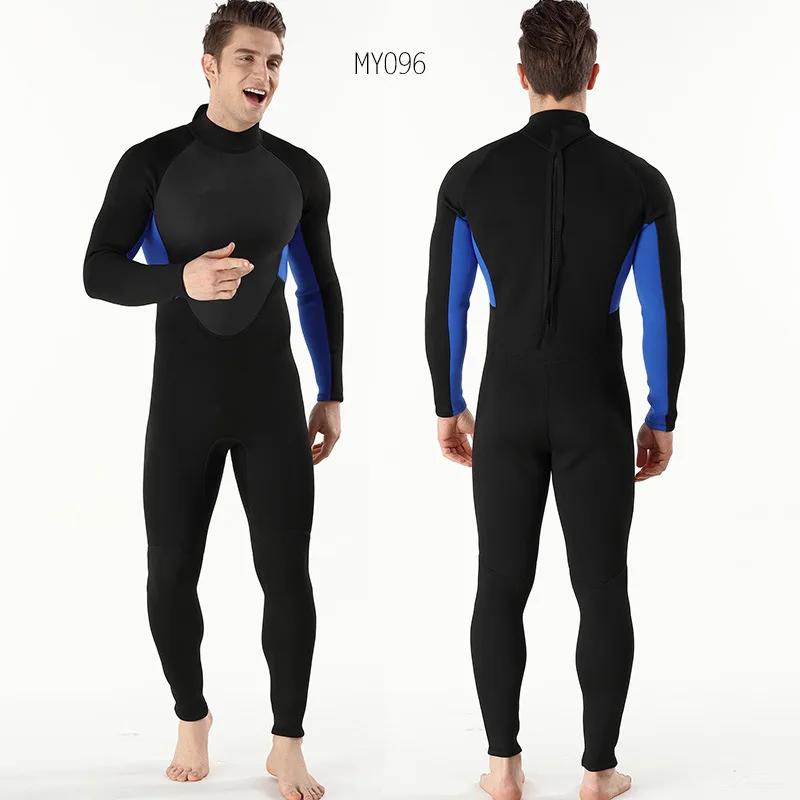 Fato de mergulho em neoprene masculino, fato 3mm, natação, surf, mergulho, caiaque, roupas esportivas, roupa molhada, 1 peça, novo - Image 1