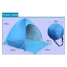 Tenda de acampamento ultraleve, camada única, portátil, revestimento anti-uv, para ao ar livre, praia, pesca, uf 50 + - Image 3