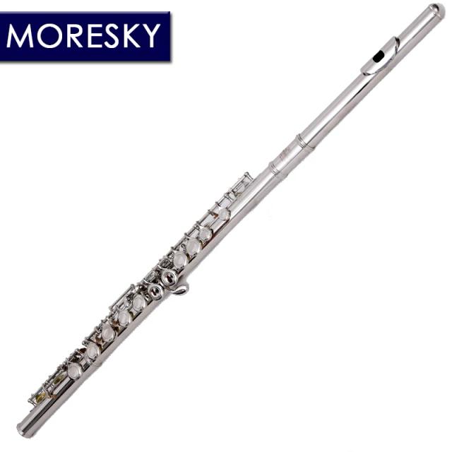 Flauta MORESKY-C de 16 Furos em Cuproníquel com Chave E - Instrumento Musical de Alta Qualidade