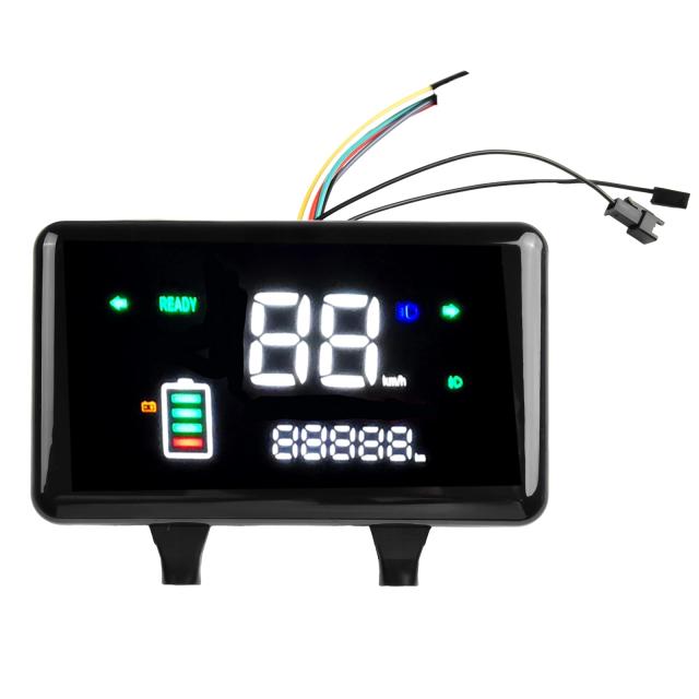 Display LED Bicicleta Elétrica 48-72V Velocímetro Medidor Bateria