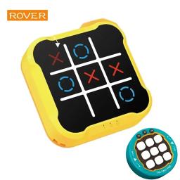 Multifuncional eletrônico tic-tac-toe jogos de tabuleiro montessori quebra-cabeça jogo de mesa xadrez conjunto portátil para adultos crianças - Image 1