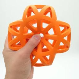Bola de borracha para cães, brinquedo geométrico para cães pequenos, médios e grandes, material de treino para animais - Image 4