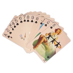 Pin-up meninas jogo de cartas, 54 cartões, todos diferentes, vintage, retro, clássico, bonito, bonito, coleção, poker, baralho - Image 3