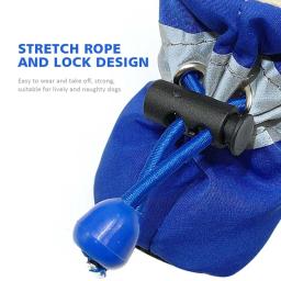 Sapatos impermeáveis antiderrapantes para animais de estimação, sapatos de sola macia para cães, suprimentos Prewalkers, cuidados com a pata, proteção para filhotes, inverno, 4PCs - Image 3