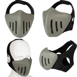 Capacete de Airsoft tático com máscara e óculos de três cores, conjuntos protetores de rosto inteiro, caça Paintball, tiro ao ar livre, CS - Image 5