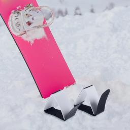 4 pçs correias snowboard fixação bandas cor azul ajustável ao ar livre esquis suprimentos leve portátil esquis suprimentos rack de armazenamento - Image 1