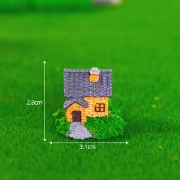 Miniatura Simulado Lawn Bouquet, Castelo de Tijolos, Micro Paisagem, Ornamentos para Decorações Home, DIY Acessórios, Estatueta - Image 6