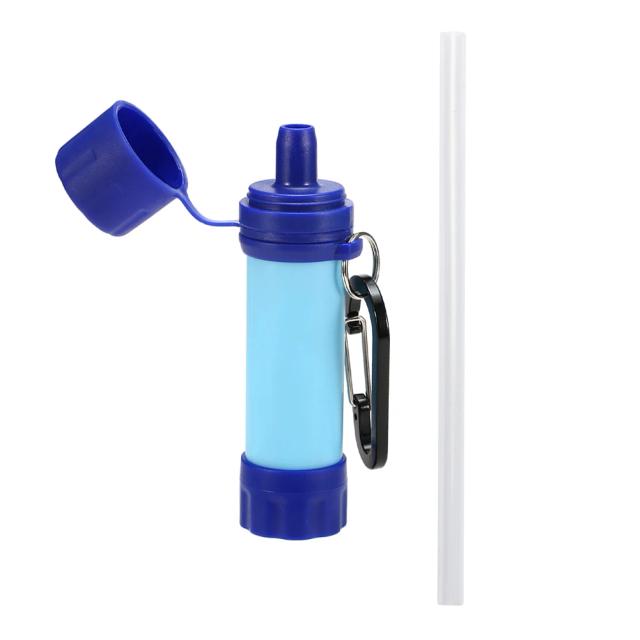 Purificador de Água Portátil para Emergências: Filtro de Palha Ideal para Camping e Caminhadas