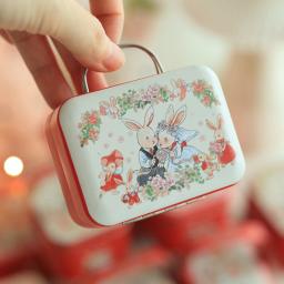 Mala De Lata Para Presentes De Casamento, Mini Tins Box, Embalagem De Chocolate E Doces, Caixa De Armazenamento De Metal, 1PC - Image 1