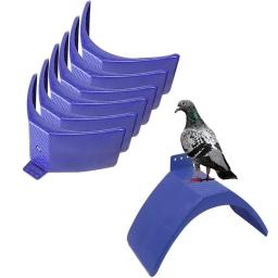 Quadro plástico do suporte para papagaios, poleiros do pássaro, poleiros do pássaro, poleiro da pomba, resto azul da pomba, fontes do pássaro, forma, 1PC - Image 1
