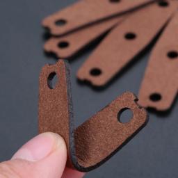 Bolsas de couro de microfibra para caça, tiro catapultas, arco e seta substituição, espessura 1,5 milímetros, marrom, Slingshots ao ar livre, 20pcs - Image 6