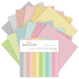 Papel de fundo Vintage Premium Handbook, padrões florais estilo brilhante e leve, 12 ", 12 pcs - Image 4