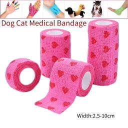 Bandagem Elástica Respirável Médica para Pet, Não Tecido, Auto-adesivo, Ao ar livre, Retrátil, Fita Esportiva, Acessórios para Cães - Image 1