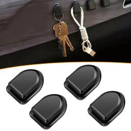 4pcs carro gancho organizador de armazenamento para cabo usb chave de fone de ouvido de armazenamento auto adesivo gancho de parede cabide auto prendedor clipe coisas - Image 1
