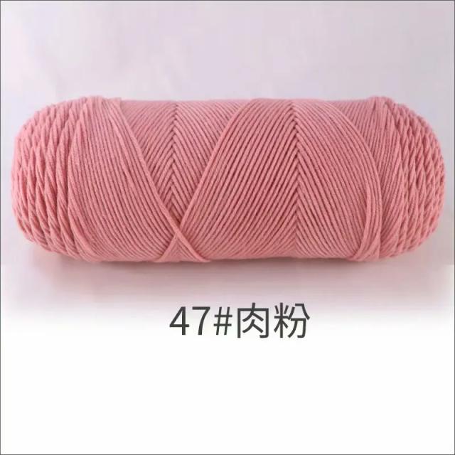 Fio de Algodão Leite Super Macio para Tricô e Crochê - Ideal para Cobertores, Suéteres, Chapéus e Amigurumis 200g