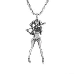 Colar Pingente Personalizado Meninas De Beisebol Para Homens E Mulheres, Jóias Punk, Presente De Moda - Image 3