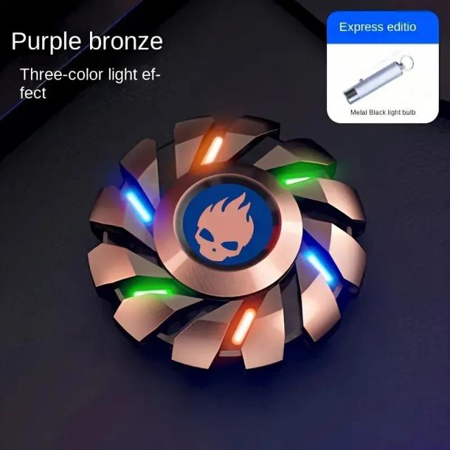 Fidget Spinner Metal Arco-Íris Brinquedo Anti-Stress