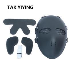 Máscara de proteção total para airsoft paintball bb arma, cor preta, 1pc - Image 4
