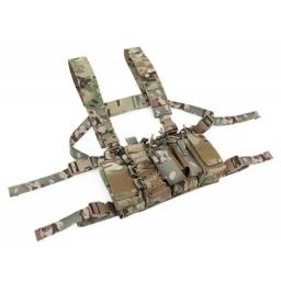 Arnês de colete de equipamento de peito leve com bolsa para paintball caça combate tático - Image 3