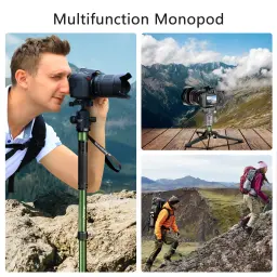 Manbily G-333 Monopé para Caça 5 Seções para Câmera DSLR Tripé Arma Rifle Rest 360 °   Acessórios para bastões de tiro rotativos - Image 5