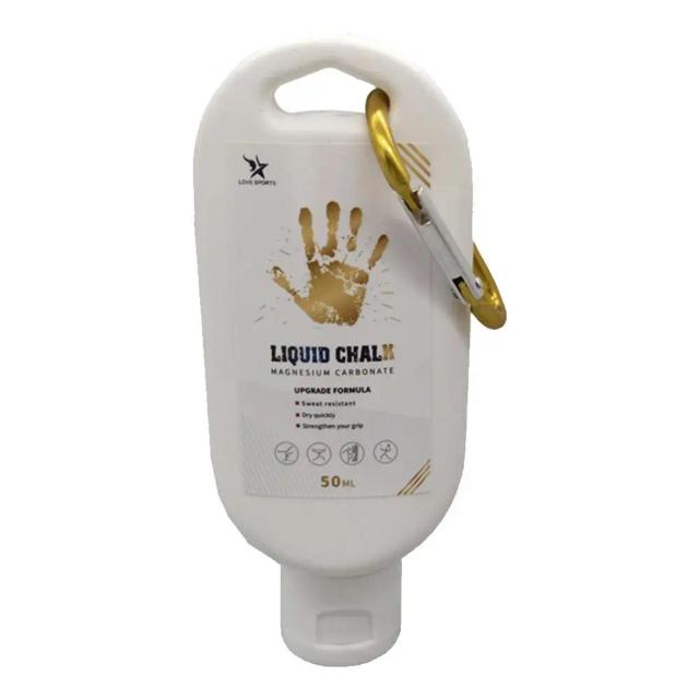 Creme Antiderrapante com Magnésio em Pó para Levantamento de Peso e Escalada - Liquid Chalk 50ml para Ginásio e Fitness