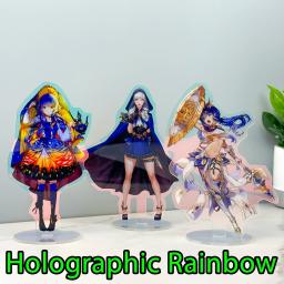 Anime figura claro personalizado acrílico suporte modelo placa transparente impressão holográfica mesa decoração sinal chaveiro presentes de aniversário animal de estimação - Image 2
