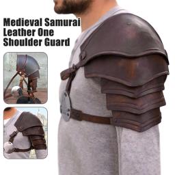 Armadura viking medieval de ombro único, couro pu ajustável, gladiador, cavaleiro, pauldrons, guerreiro pirata, fantasia cosplay - Image 2
