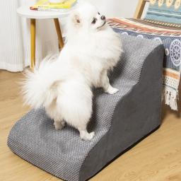 Escada de escalada antiderrapante para cães pequenos, escadas removíveis para animais, escadas de cama, cabeceira do gato, suprimentos para sofá, novo, 2 degraus, 3 degraus - Image 2