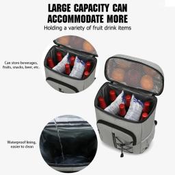 Mochila térmica isolada, confortável, macia, leve, mochila de acampamento para acampamento ao ar livre, piquenique, bolsa de manutenção fresca - Image 5
